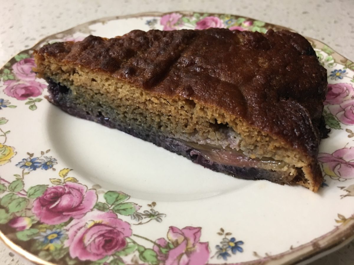 RHUBARB AND BLUEBERRY CAKE