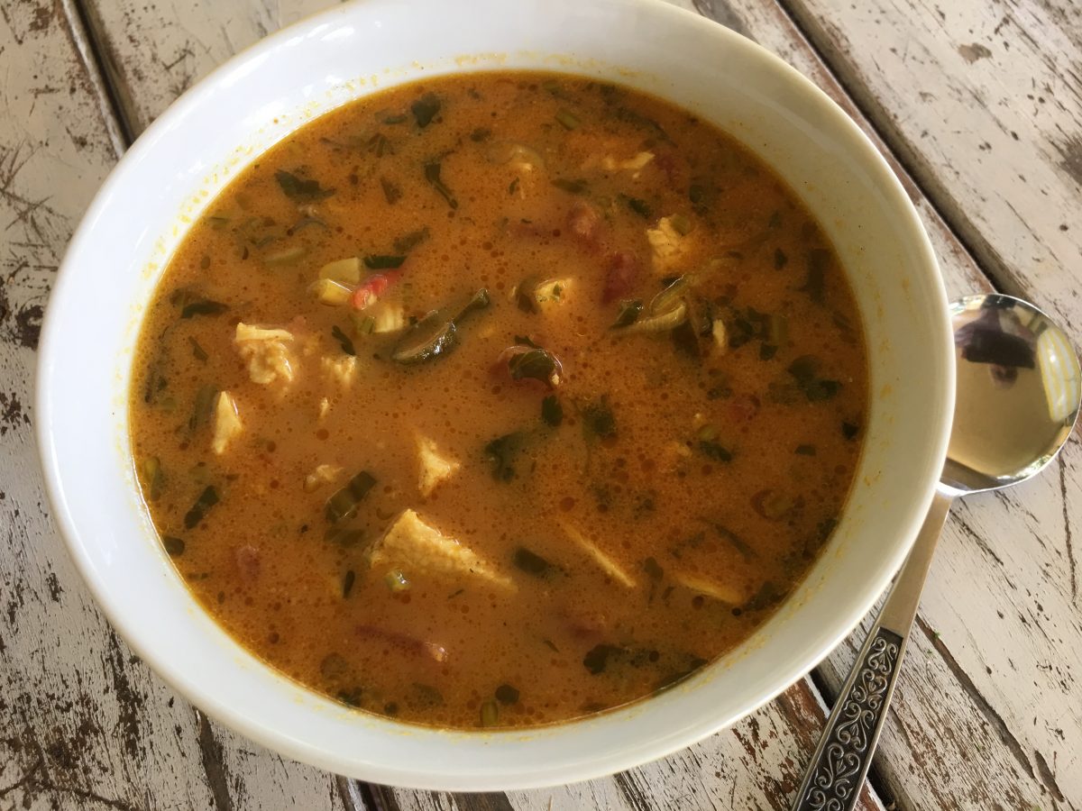 COCONUT CHICKEN SOUP WITH CURRY