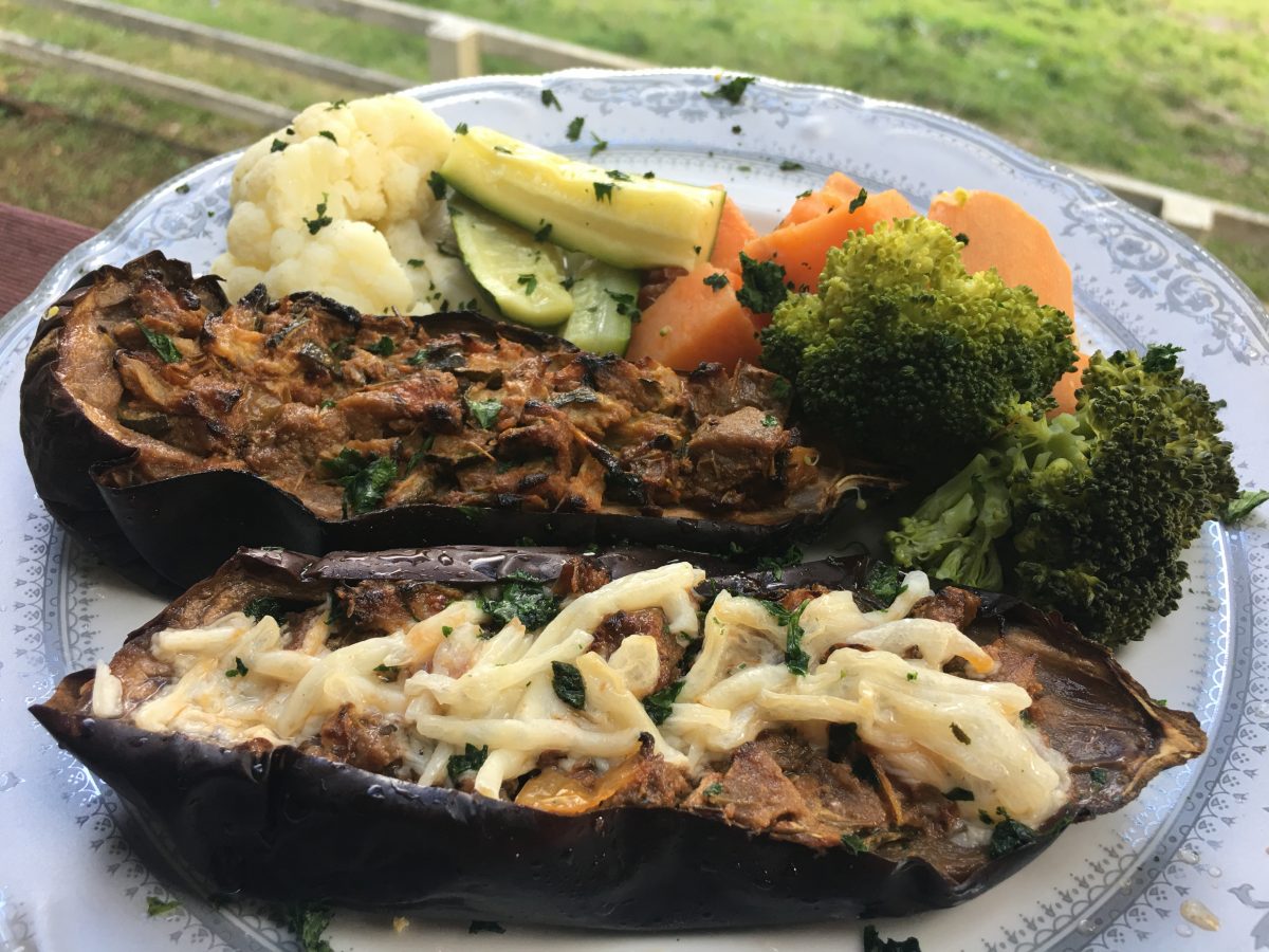 SALSA FILLED EGGPLANT
