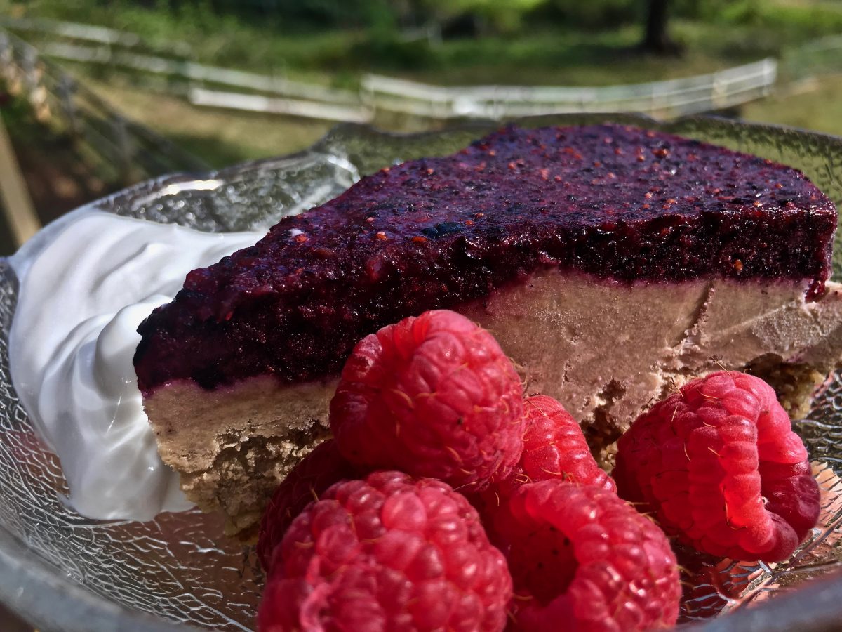RAW BLUEBERRY CHEESECAKE