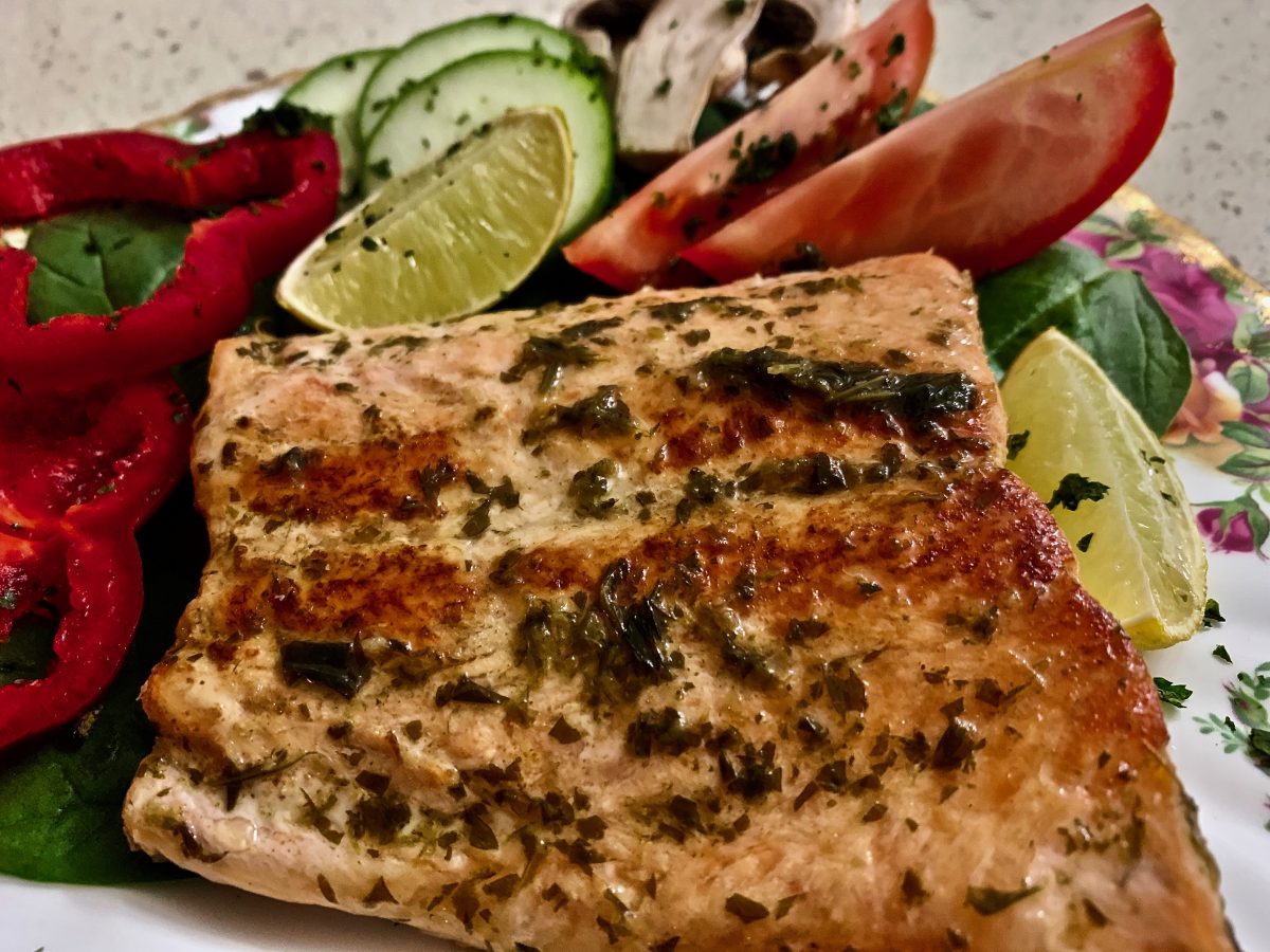 TROUT WITH LIME, GINGER AND PARSLEY