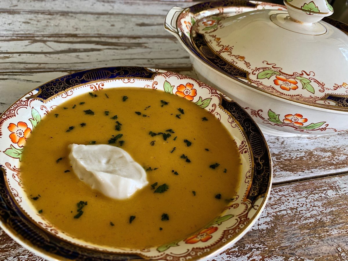 PUMPKIN AND VEGETABLE PROTEIN SOUP