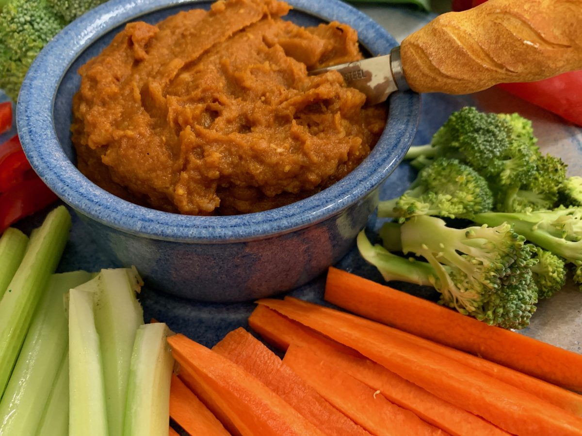 EGGPLANT AND POTATO DIP WITH A BITE