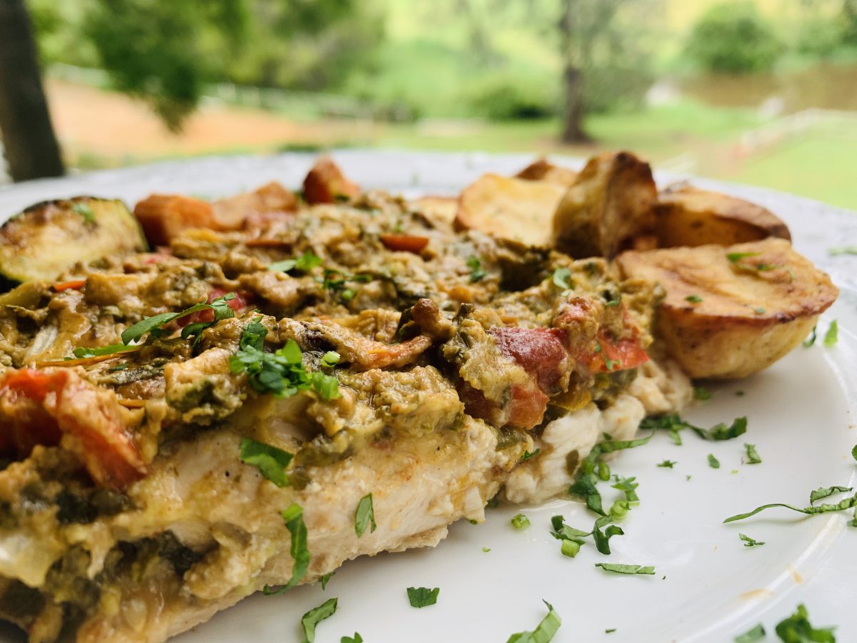 CHICKEN AND SALSA BAKE