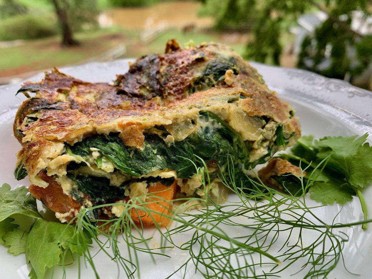 SPINACH AND POTATO FRITTATA