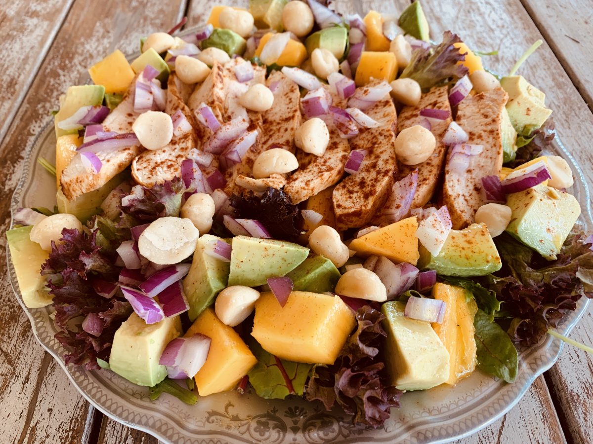 CHICKEN, MANGO AND AVOCADO SALAD