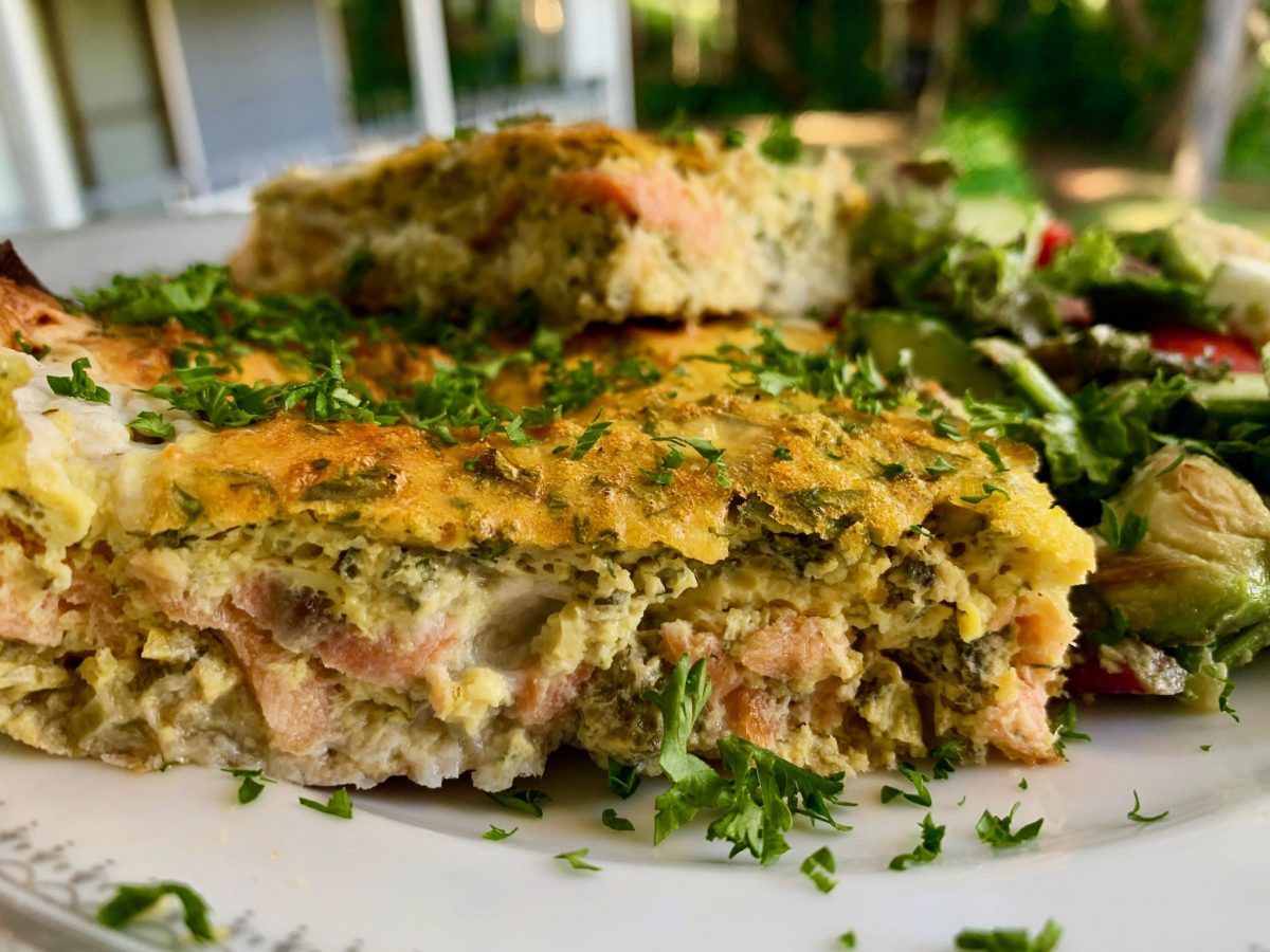 SMOKED SALMON FRITTATA