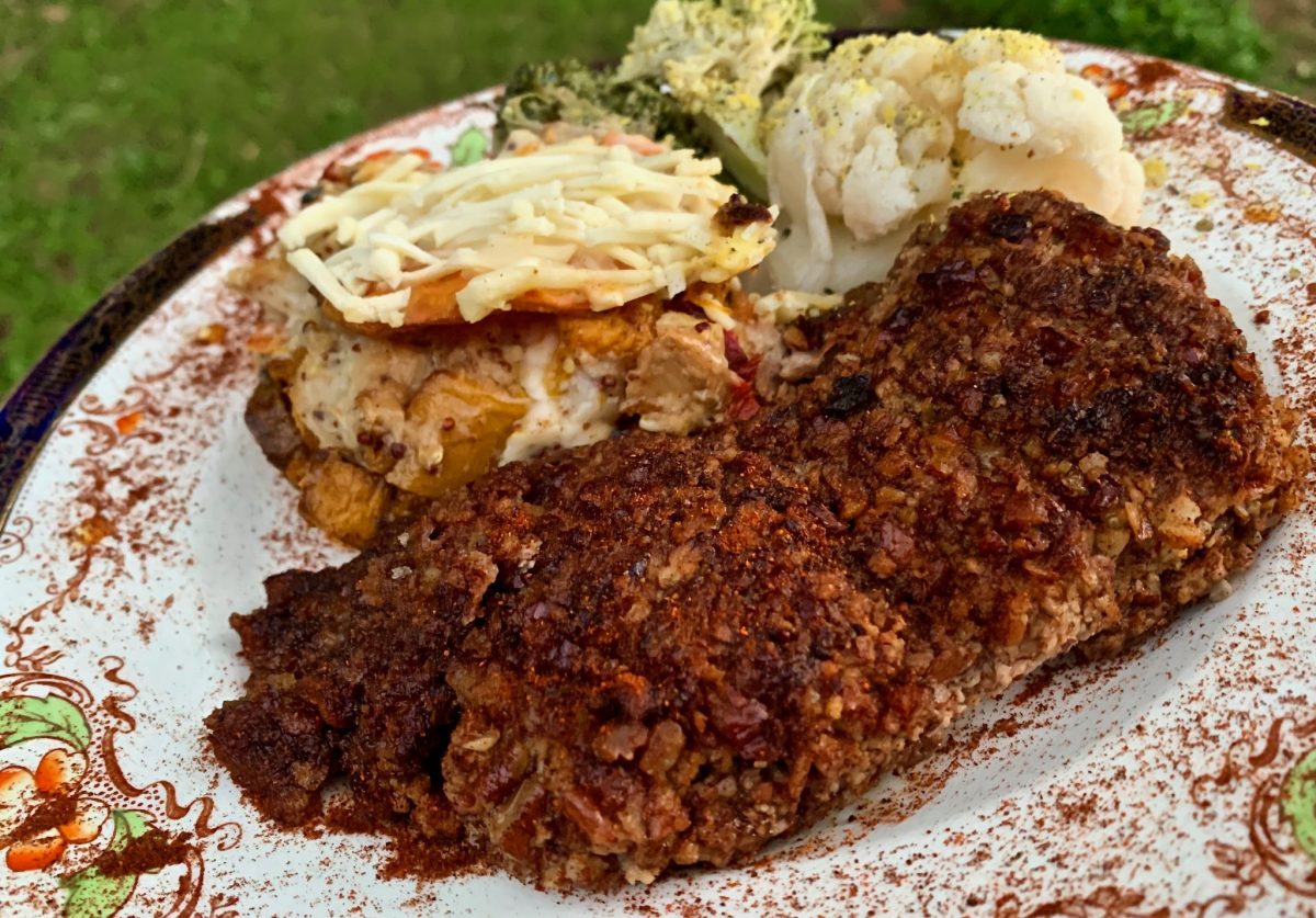 PECAN CRUSTED CHICKEN THIGHS