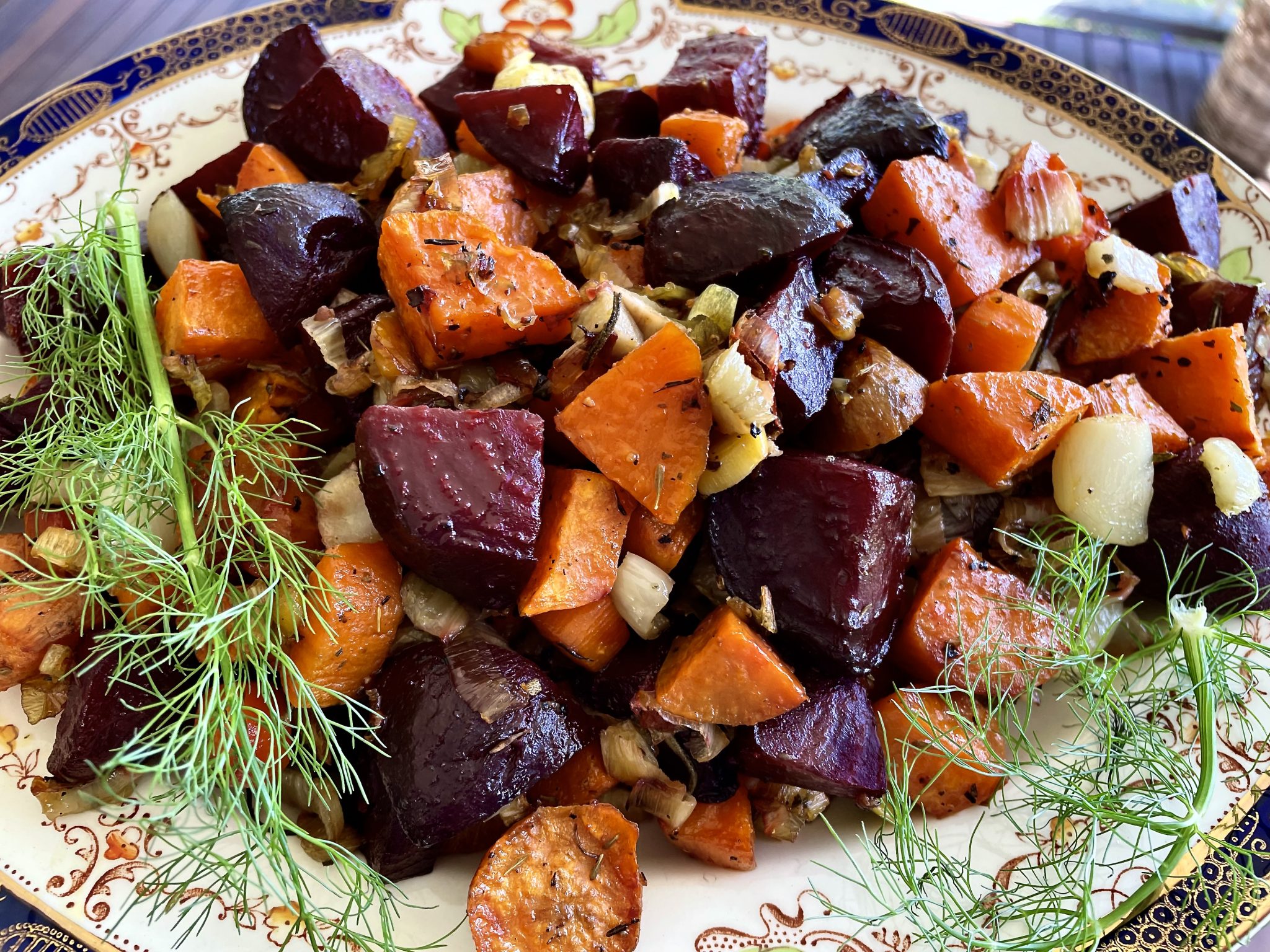 BEETROOT, LEEK AND FENNEL ROAST VEGETABLES